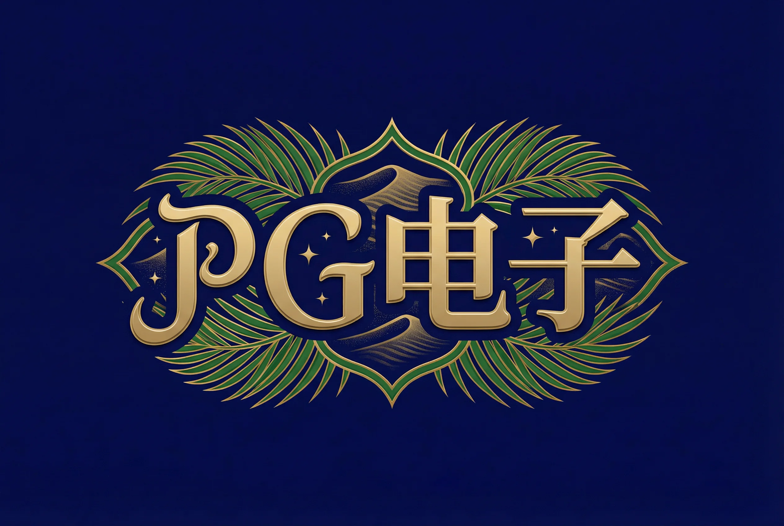 pg娱乐城官方Logo沙漠绿洲标志